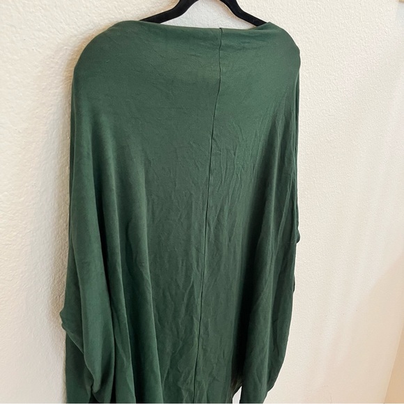 Quiet Luxury Staple Oversized Hunter Green Tunic Minimalist Lagenlook Luxe - Picture 11 of 11
